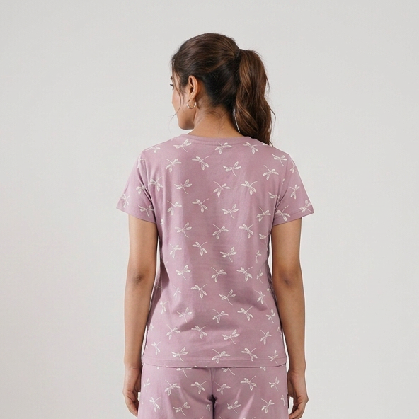 Cotton Printed Lounge T-Shirt
