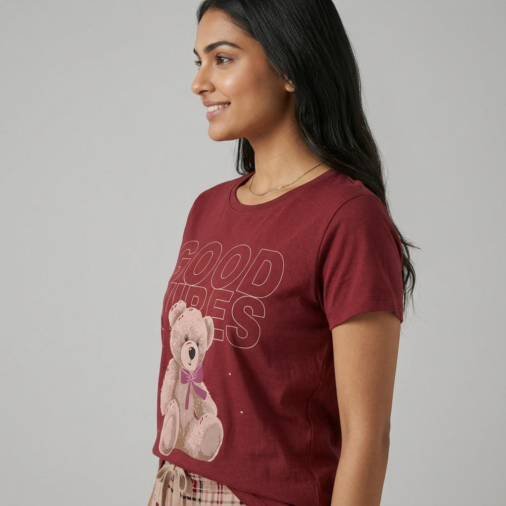 Cotton Printed Lounge T-Shirt