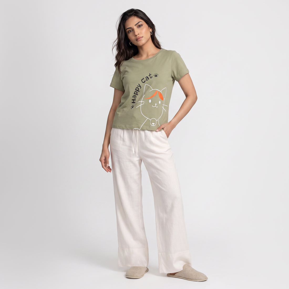 Cotton Printed Lounge T-Shirt