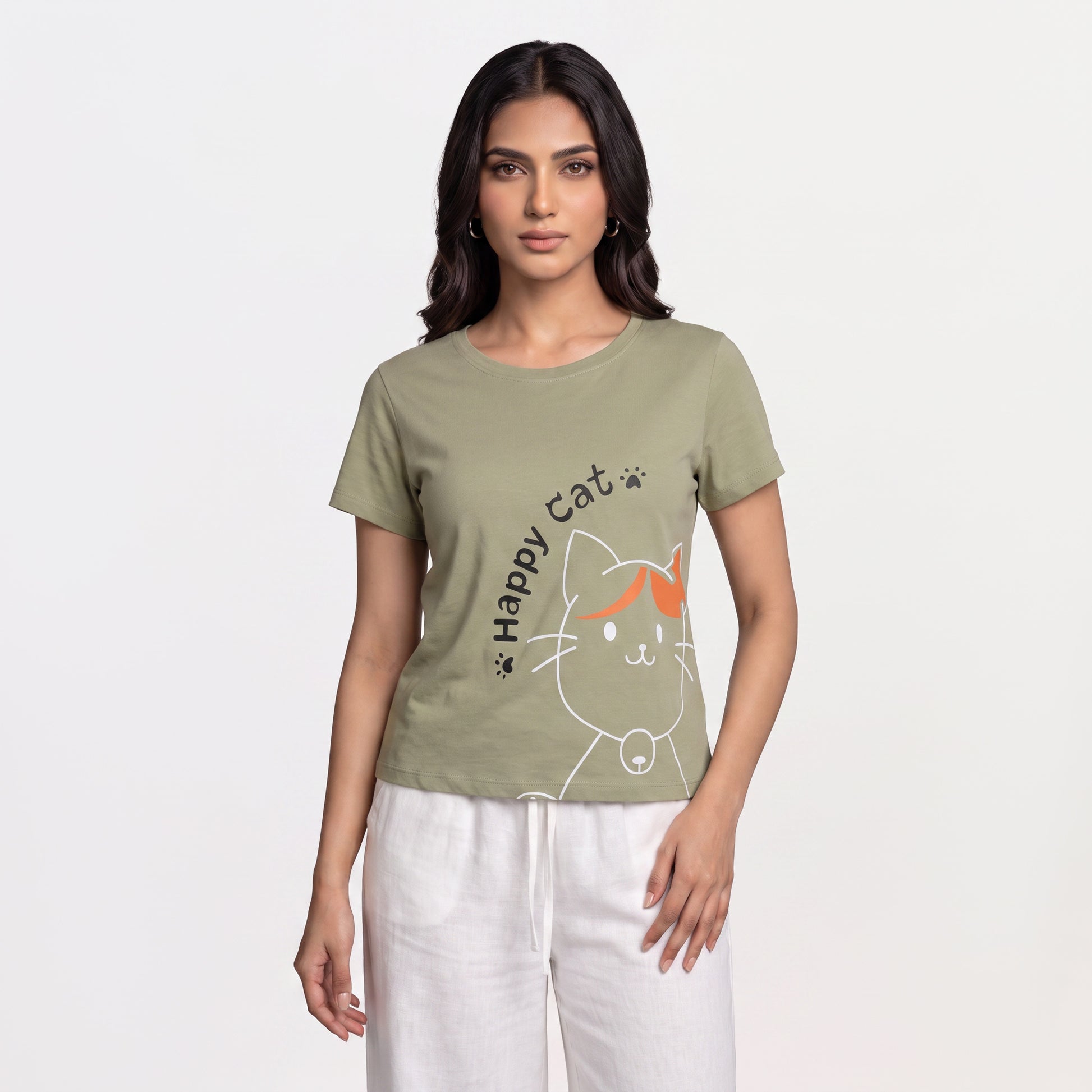 Cotton Printed Lounge T-Shirt