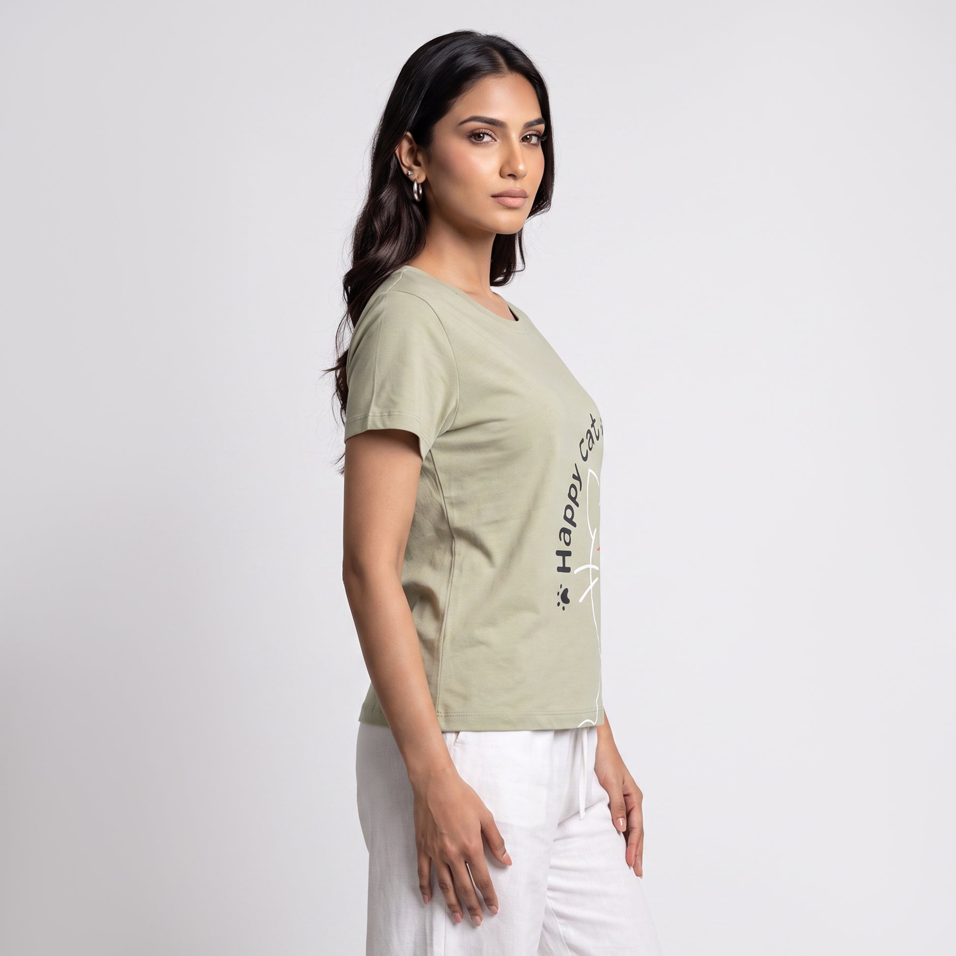 Cotton Printed Lounge T-Shirt