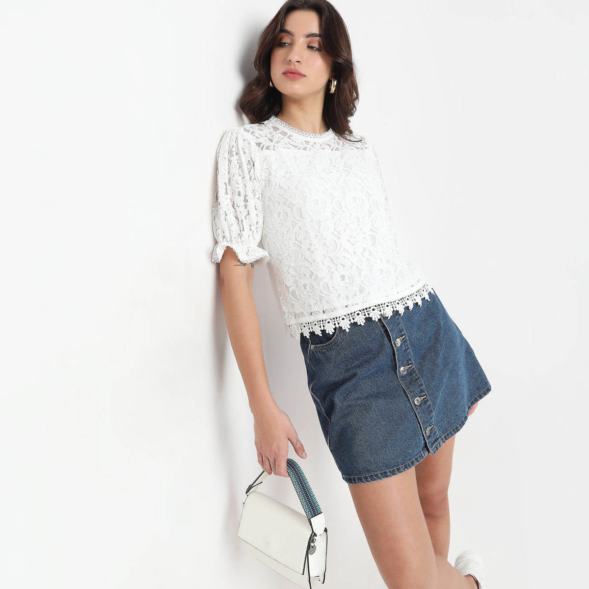 Regular Fit Lace Top