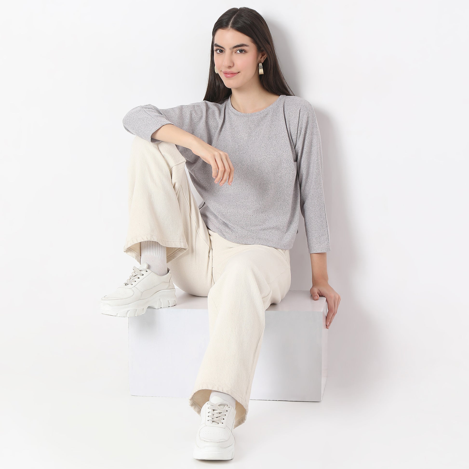 Regular Fit Solid Top