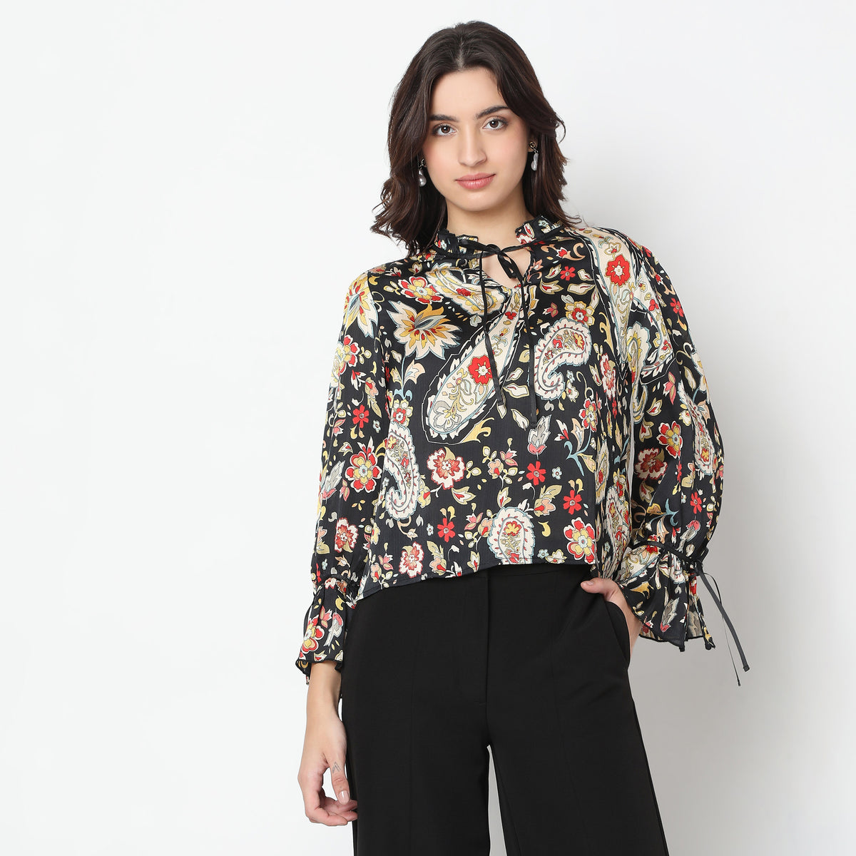 Regular Fit Printed Top