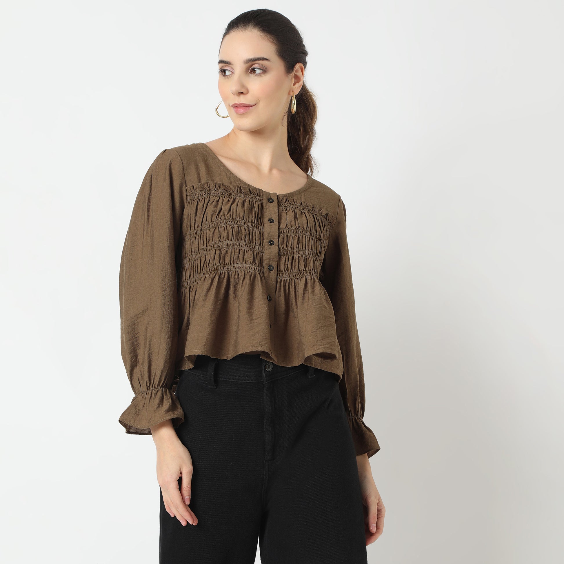 Regular Fit Solid Top