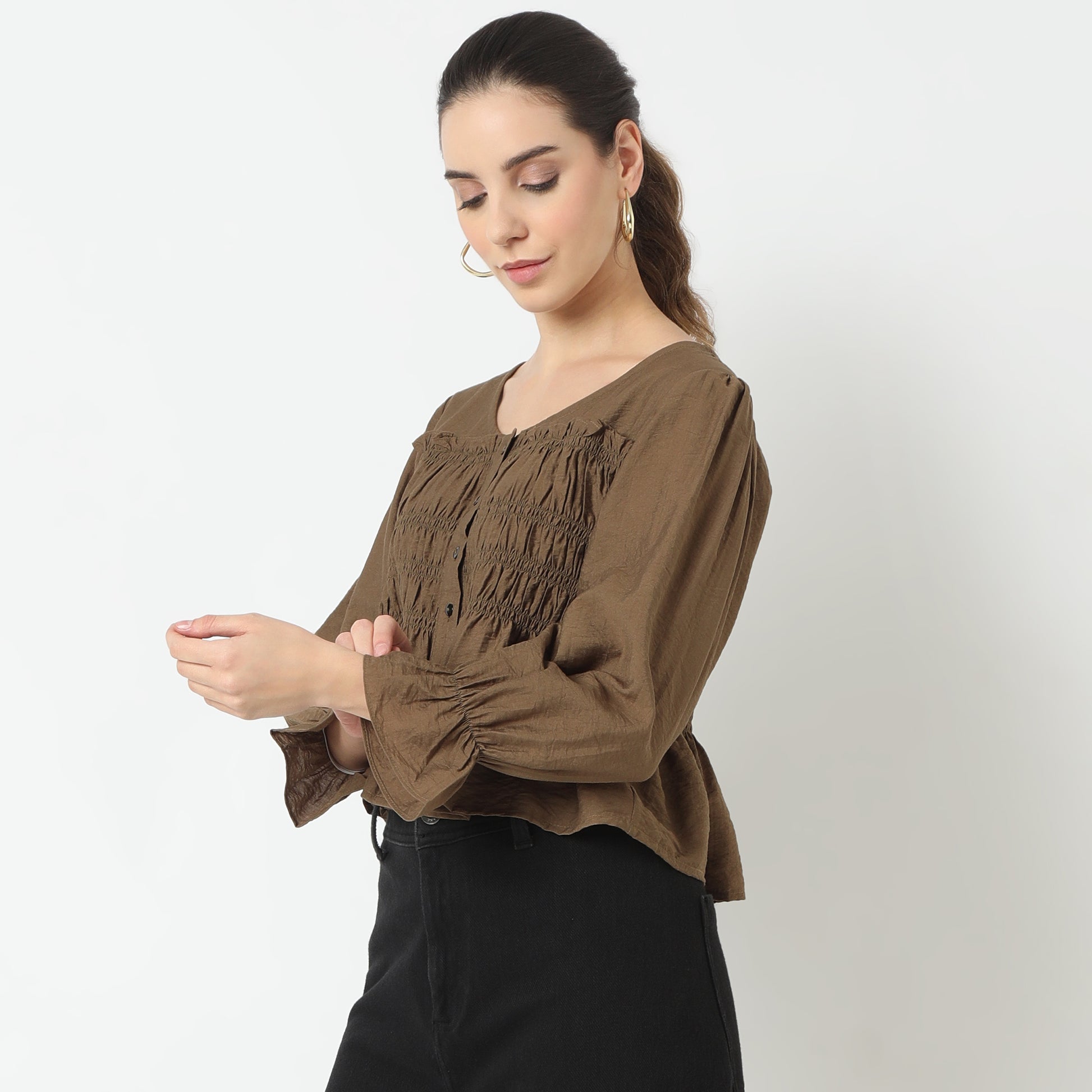 Regular Fit Solid Top