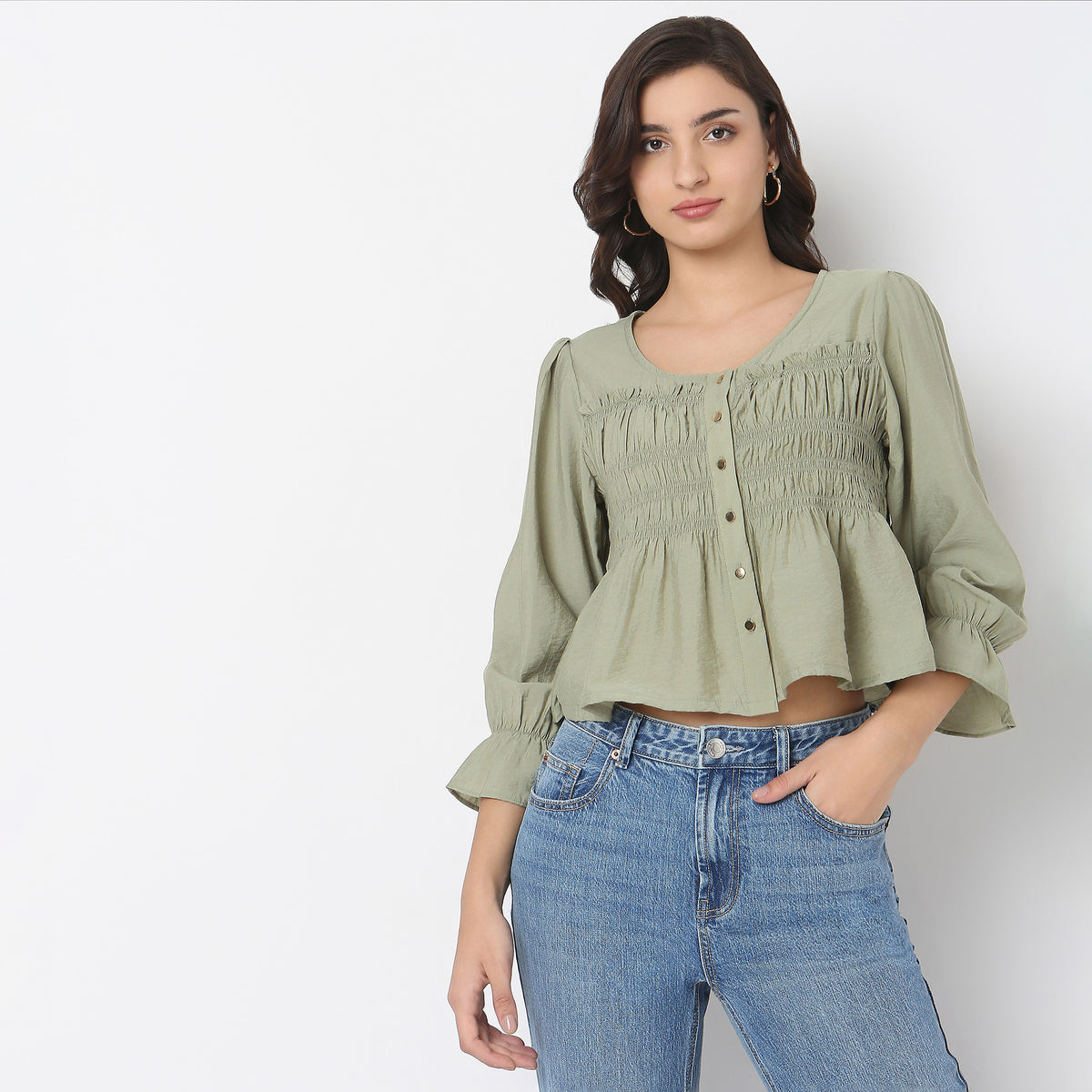 Regular Fit Solid Top