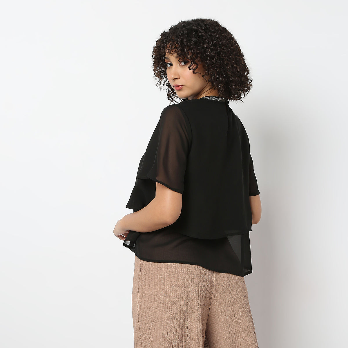 Regular Fit Solid Fusion Top