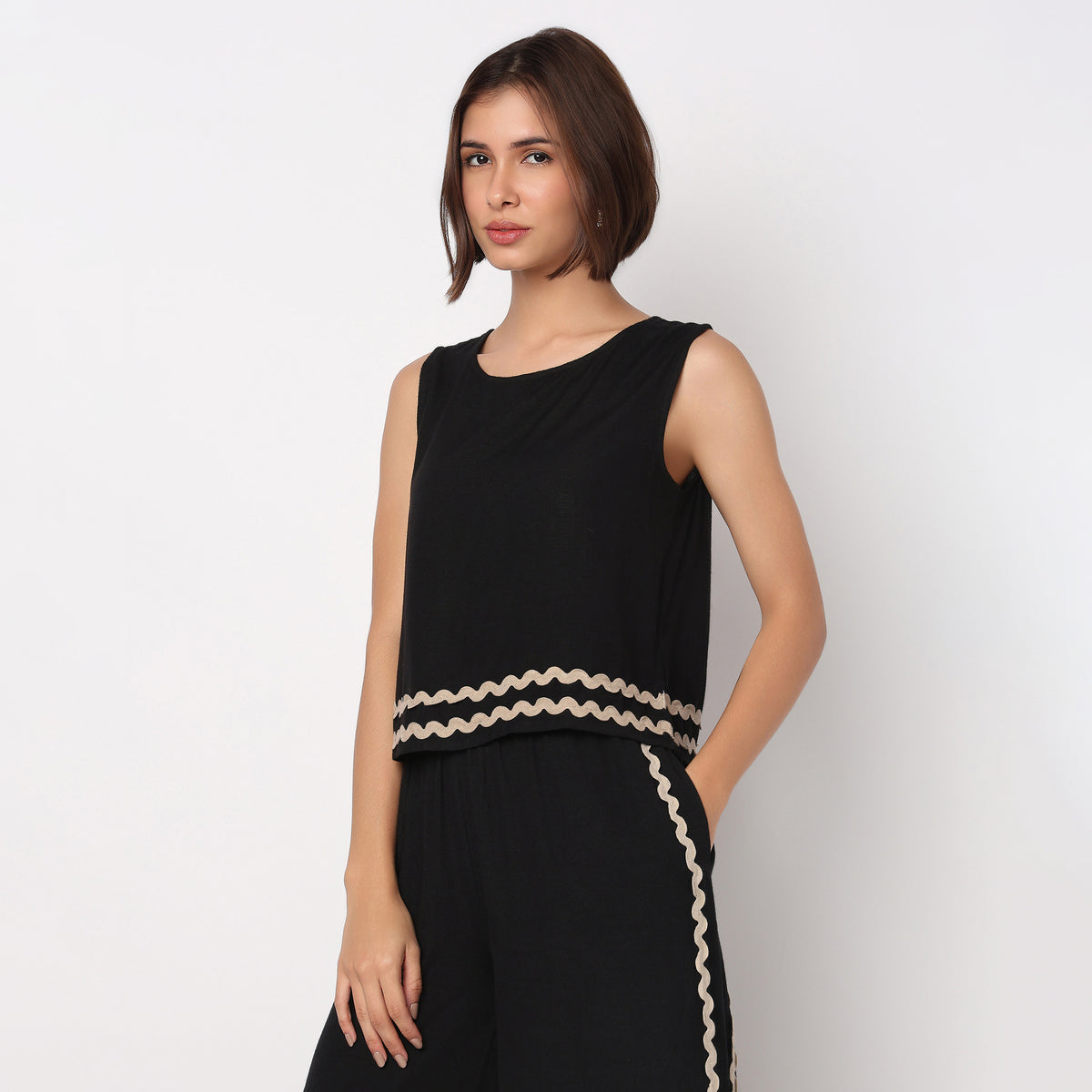 Cotton Sleeveless Top