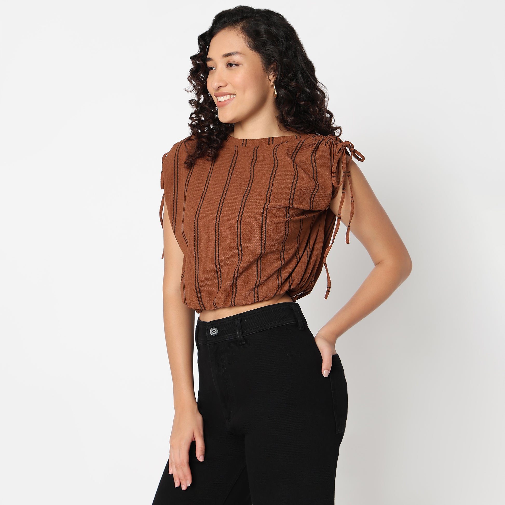 Striped Dolman Sleeve Top