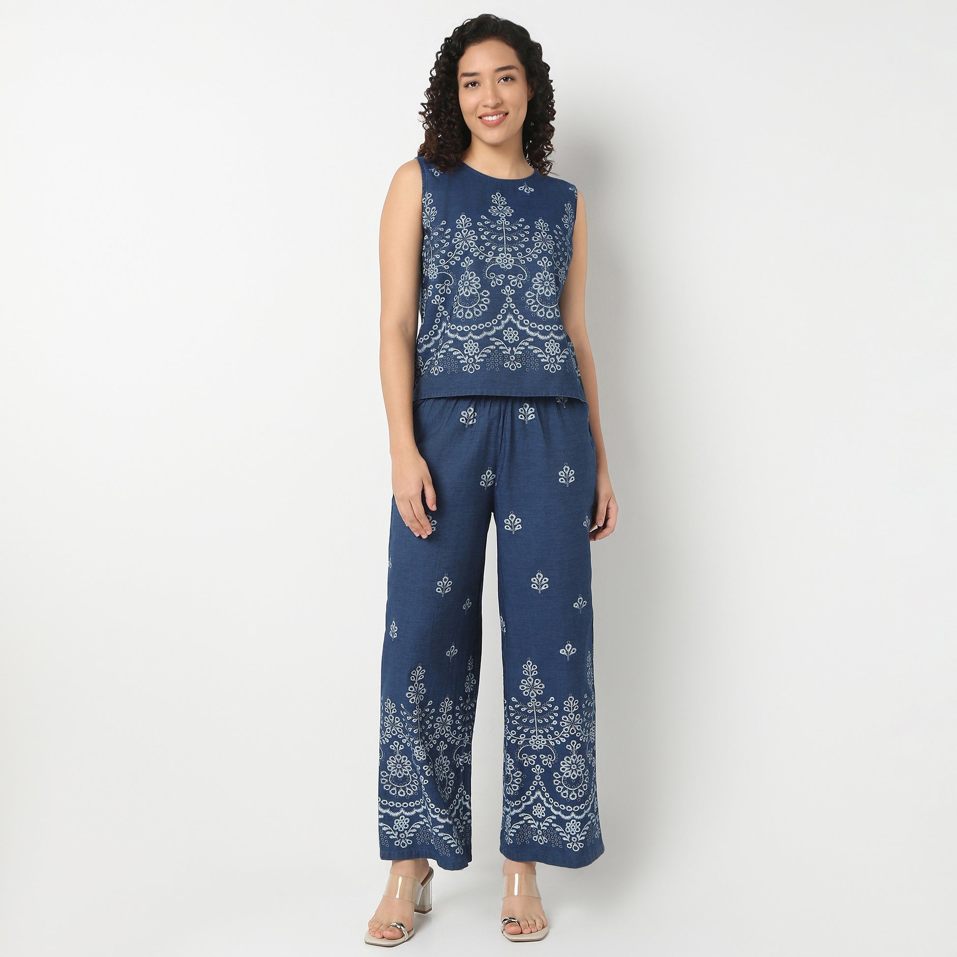 Printed Sleeveless Top