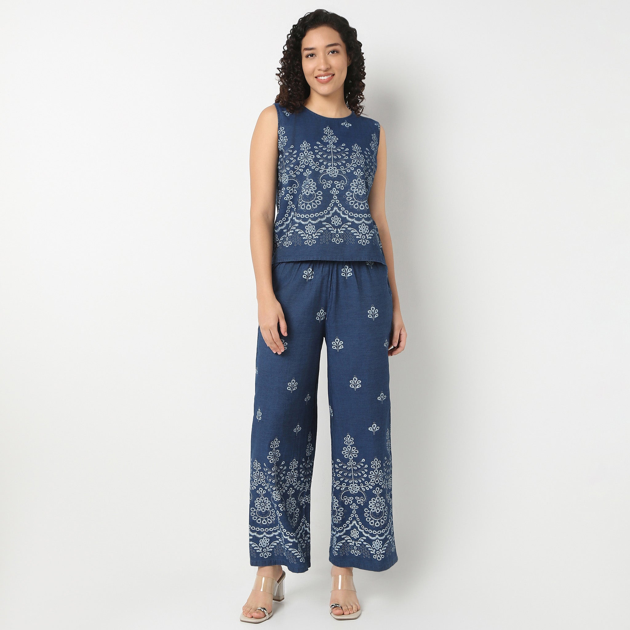 Printed Sleeveless Top