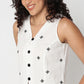 Embroidered Sleeveless Top