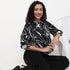 Abstract Printed Full Sleeve Top