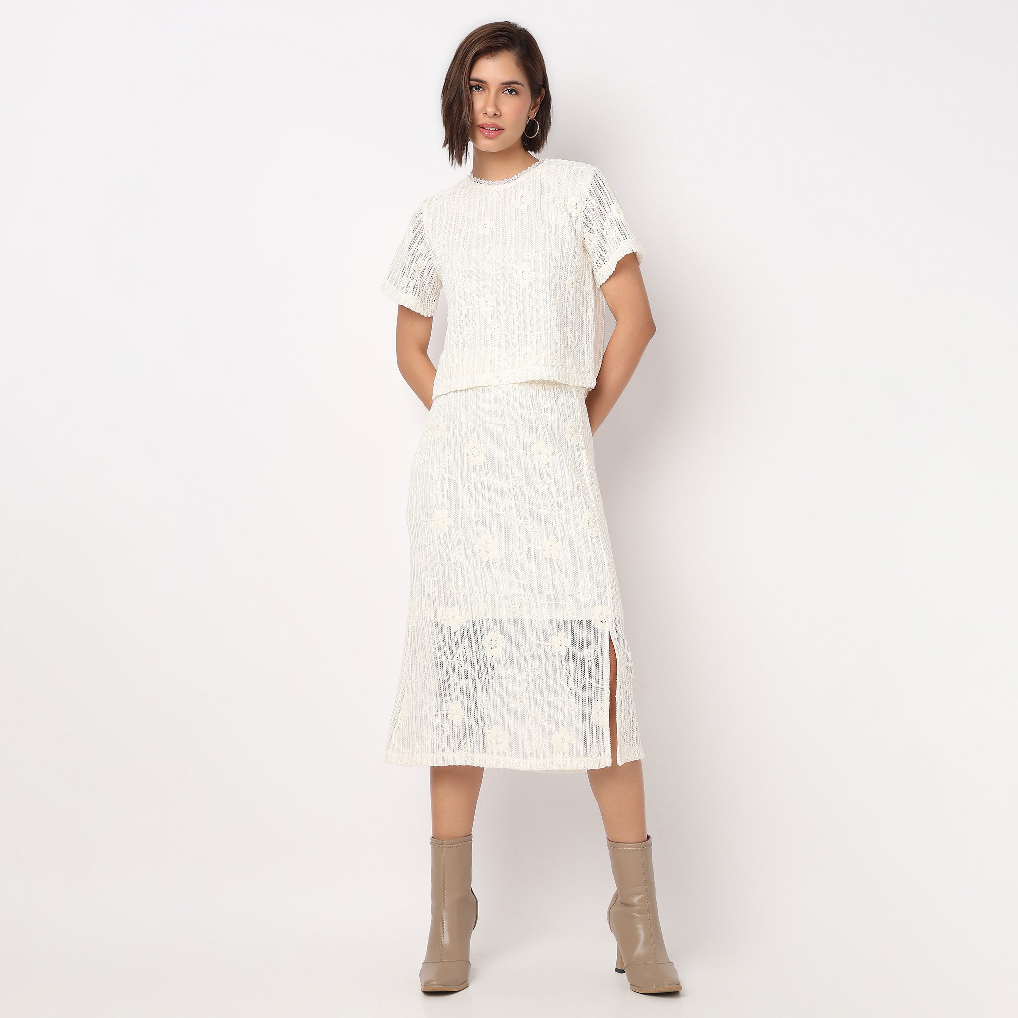 Short Sleeve Lace Top