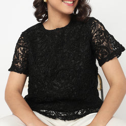 Short Sleeve Round Neck Top