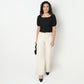 Buy Women Slim Fit Structured Puff Sleeve Top  - Style Union