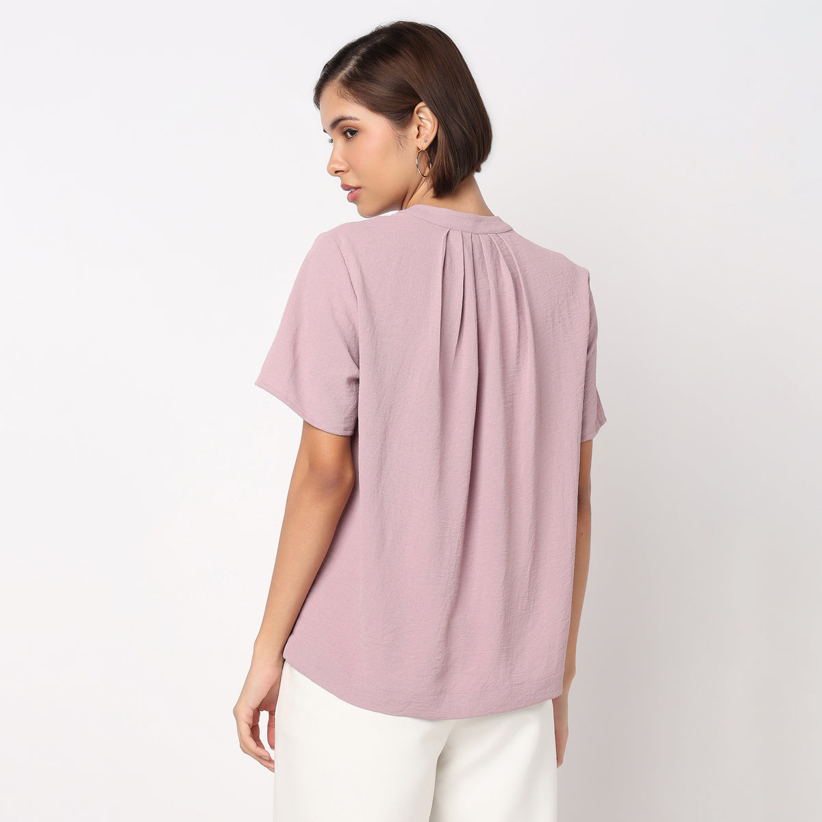 Band Neck Solid Top