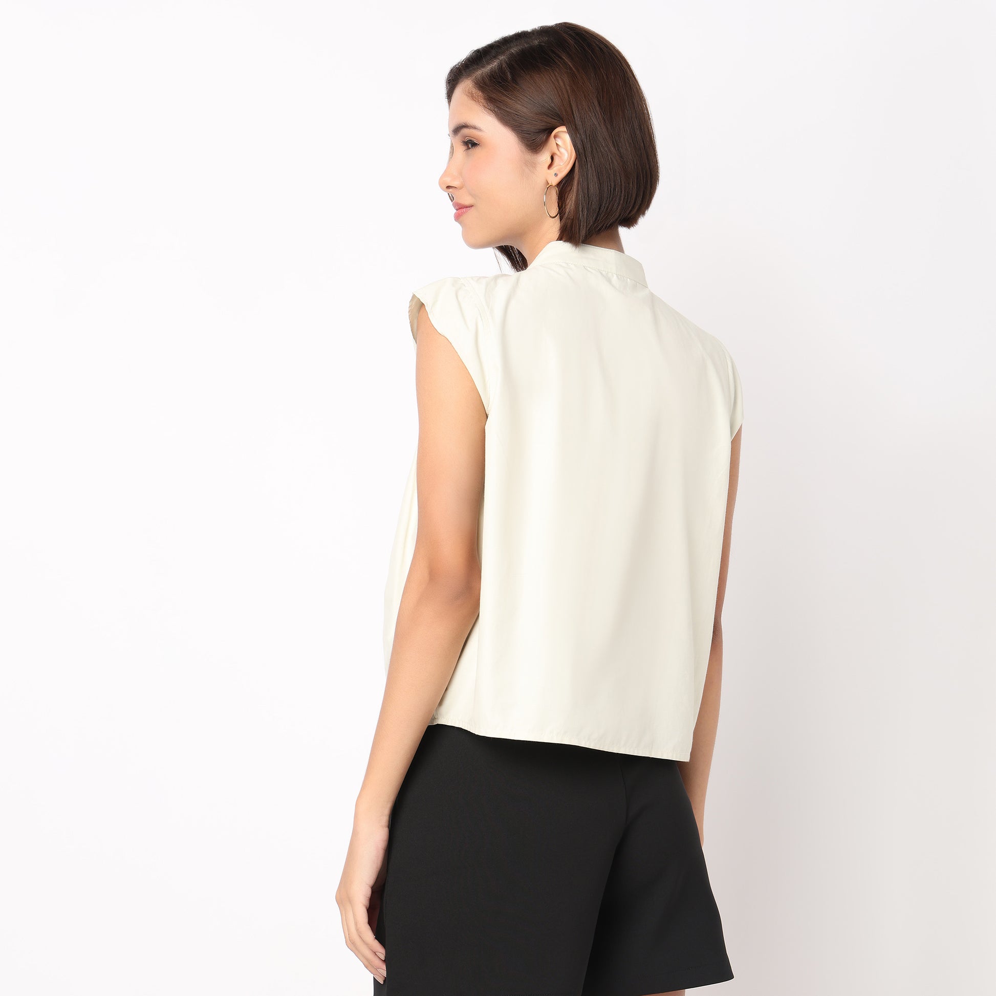 Embroidered Short Sleeve Top