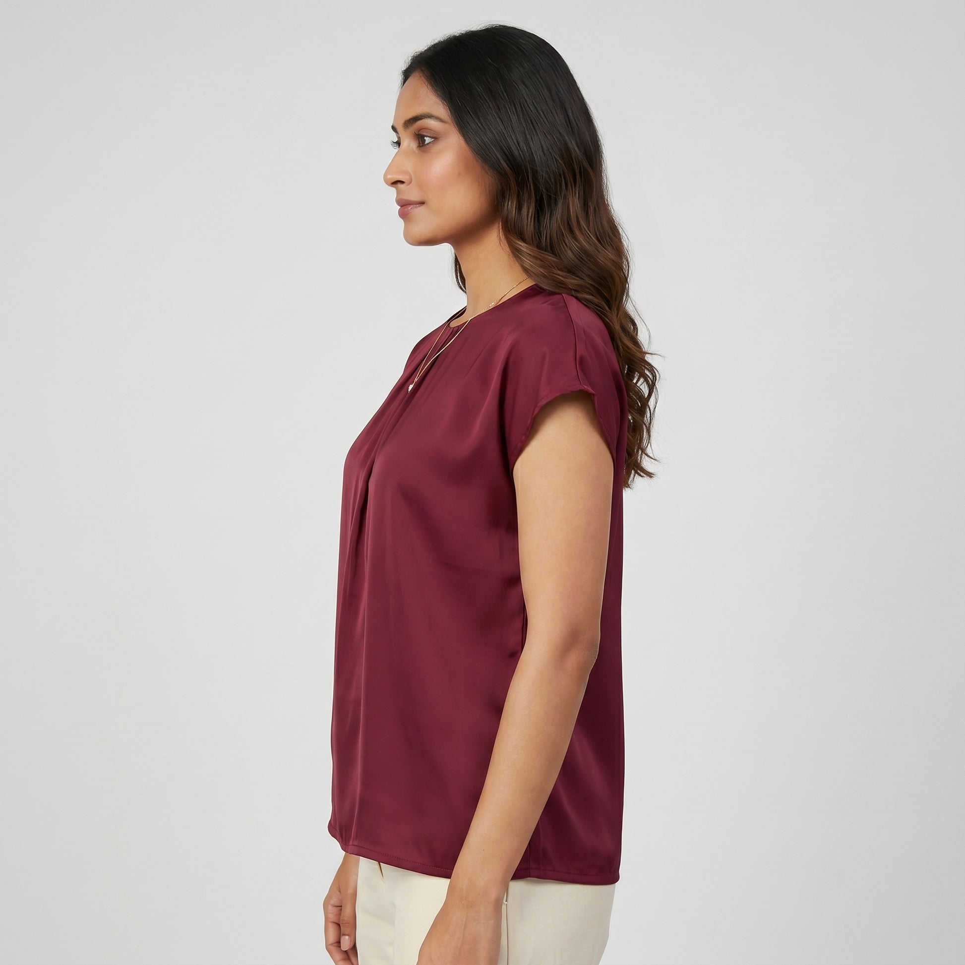 Solid Woven Top