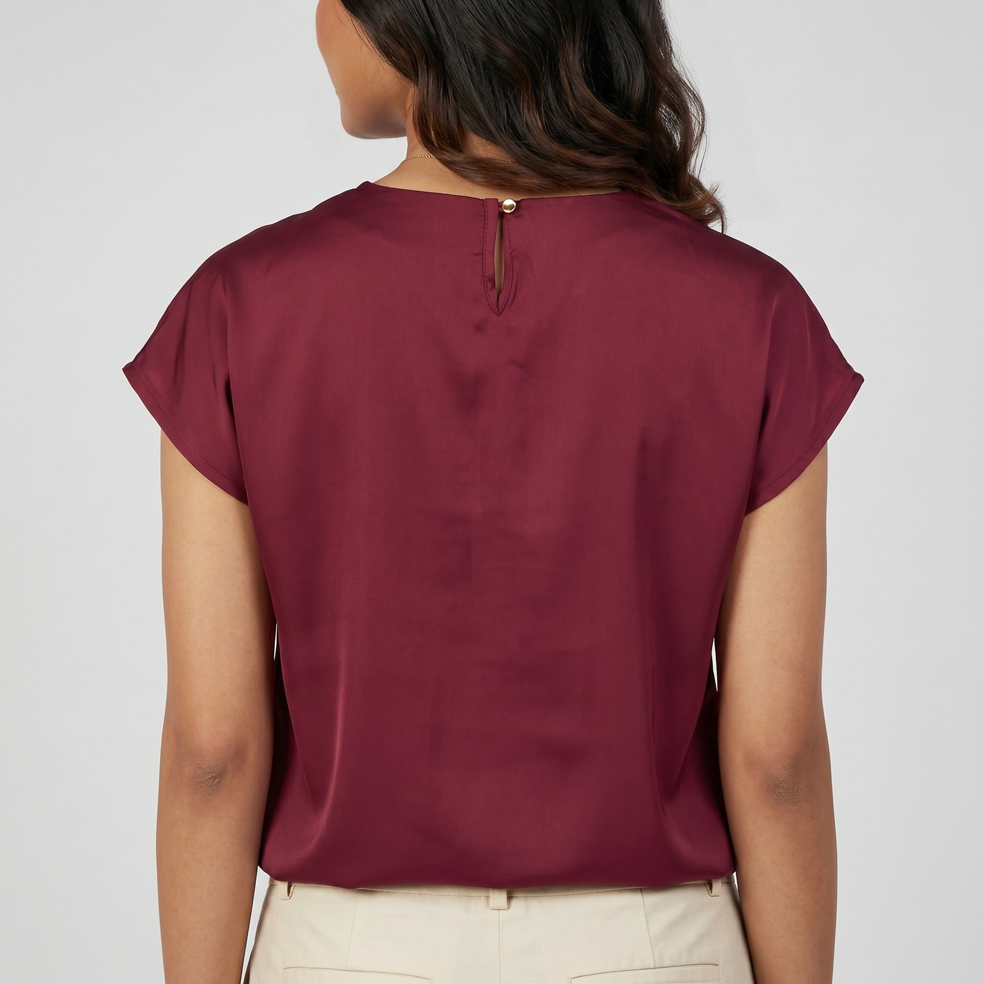 Solid Woven Top