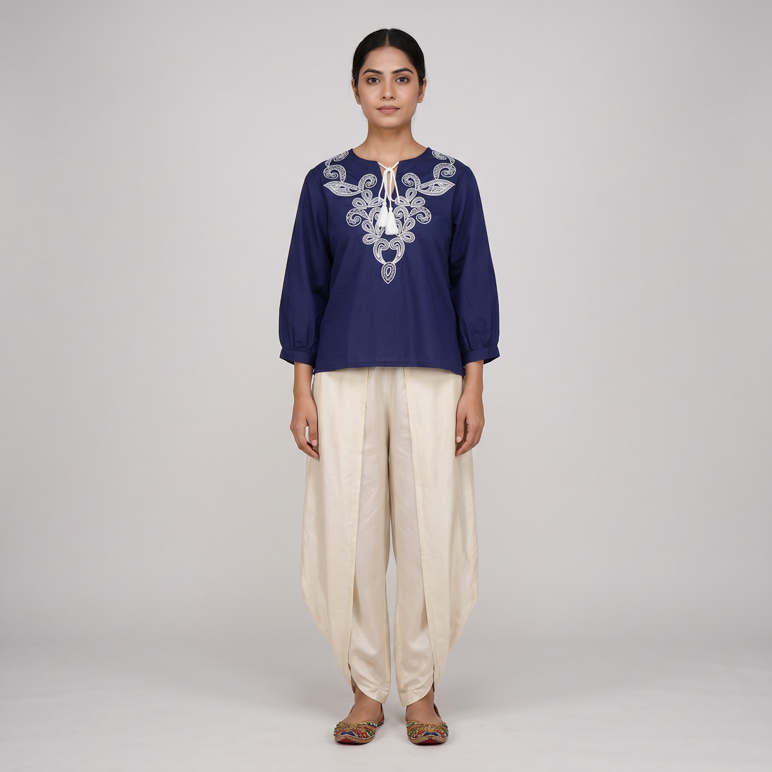 Cotton Embroidered Top