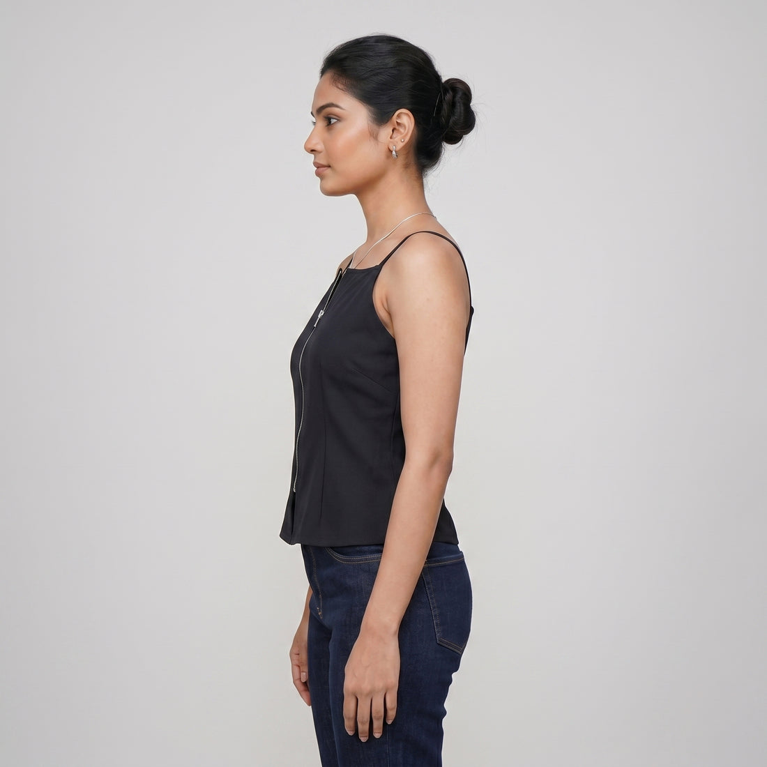 Solid Square Neck Top