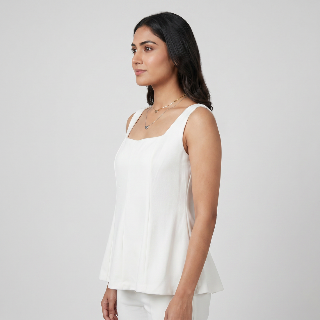 Solid Sleeveless Top