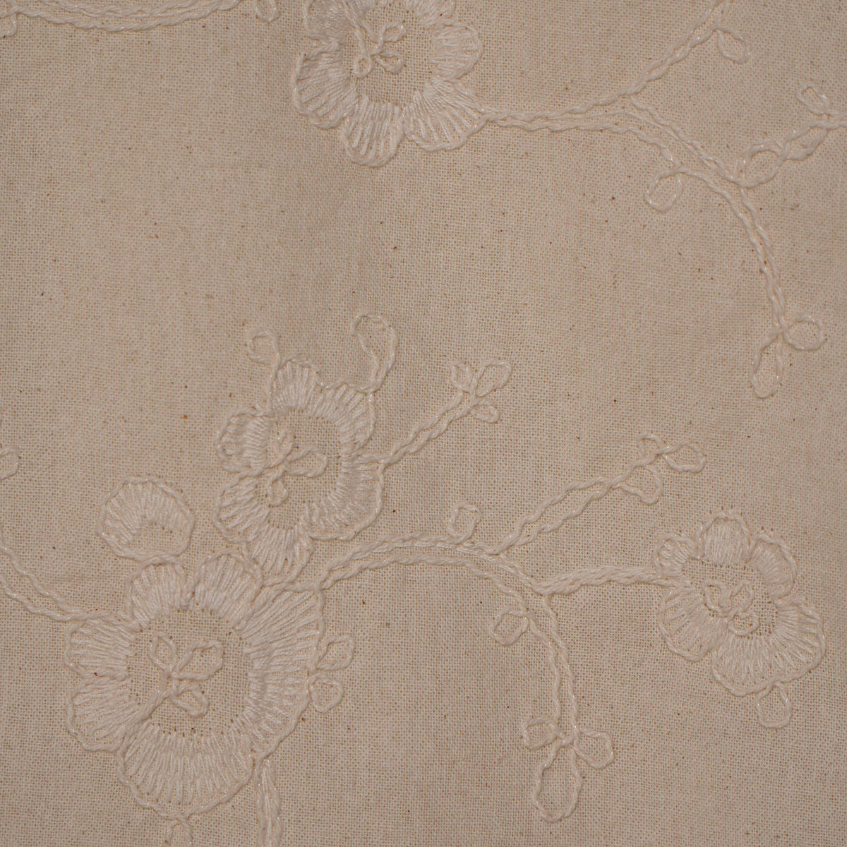 Cotton Embroidered V-Neck Top