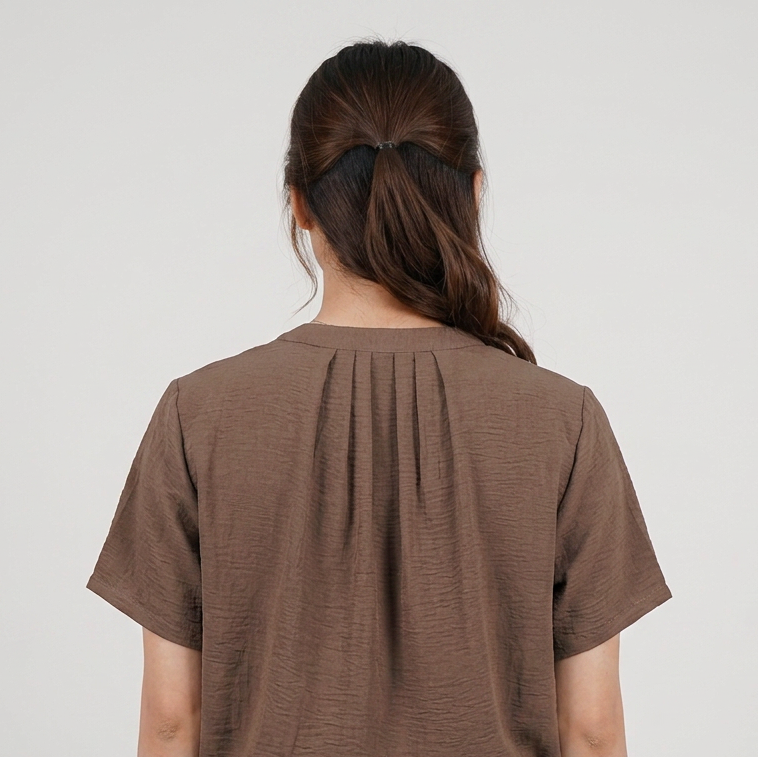 Solid Woven Top
