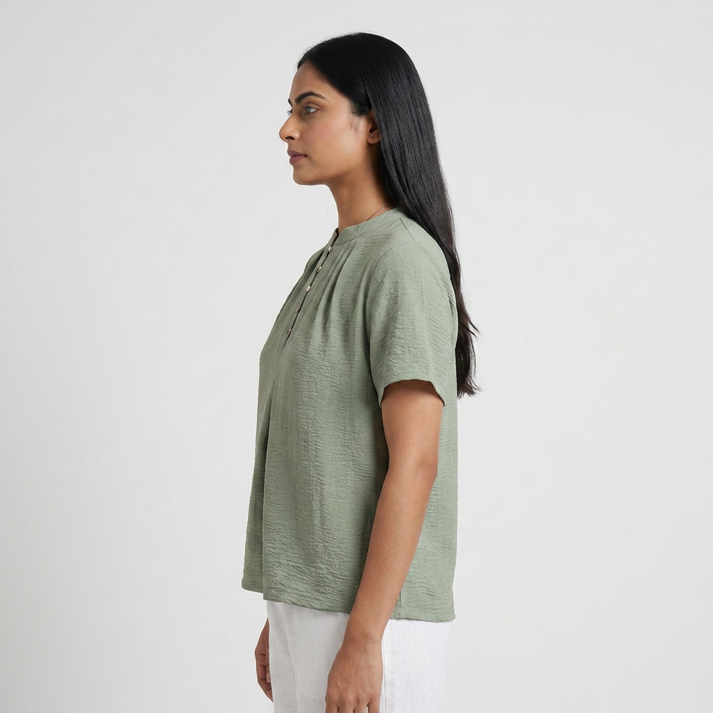 Solid Woven Top