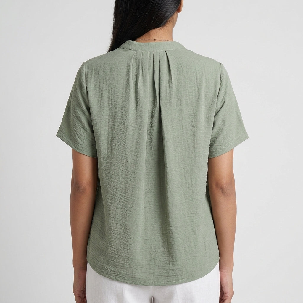 Solid Woven Top