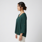 Solid V-Neck Top
