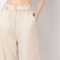 Solid Mid Rise Trousers