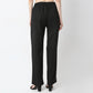 Regular Fit Solid High Rise Trousers