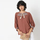 Regular Fit Embroidered Top