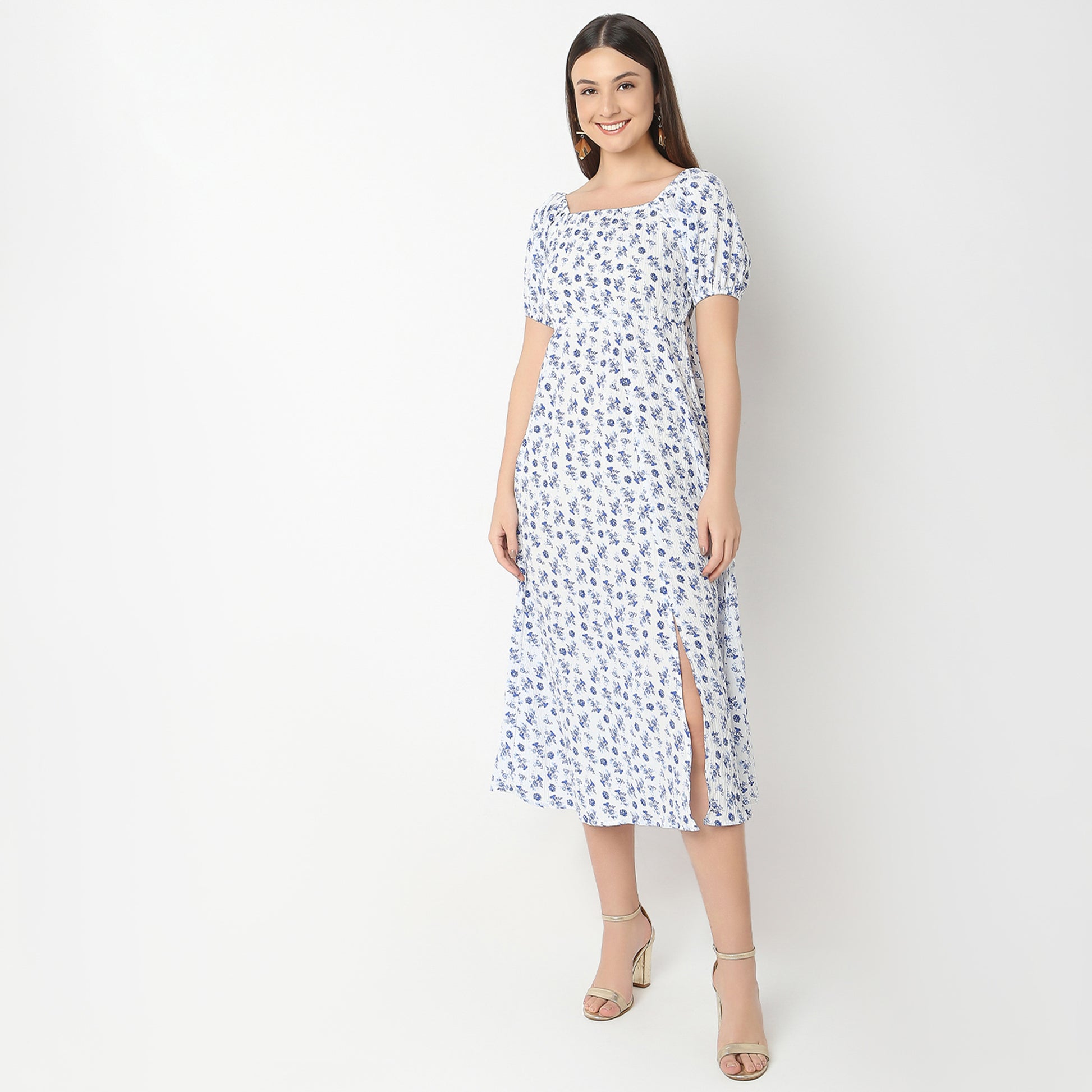 Slim Fit Printed Dress
