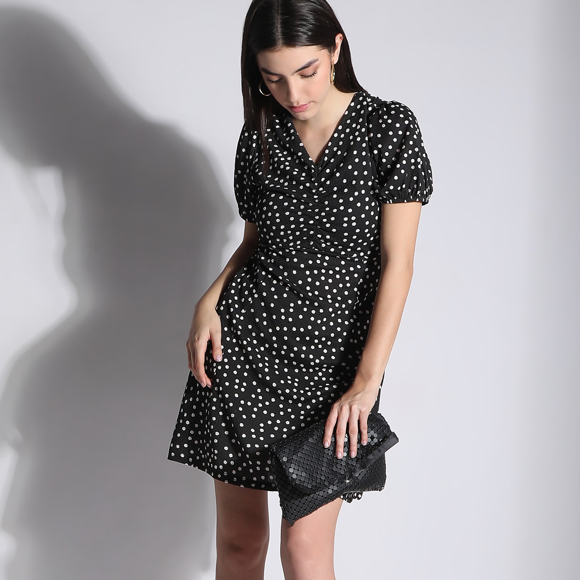 Flare Fit Printed Dress