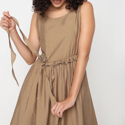 Betty Flared Floral Corsage Dress