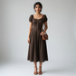 Solid Flared Dress