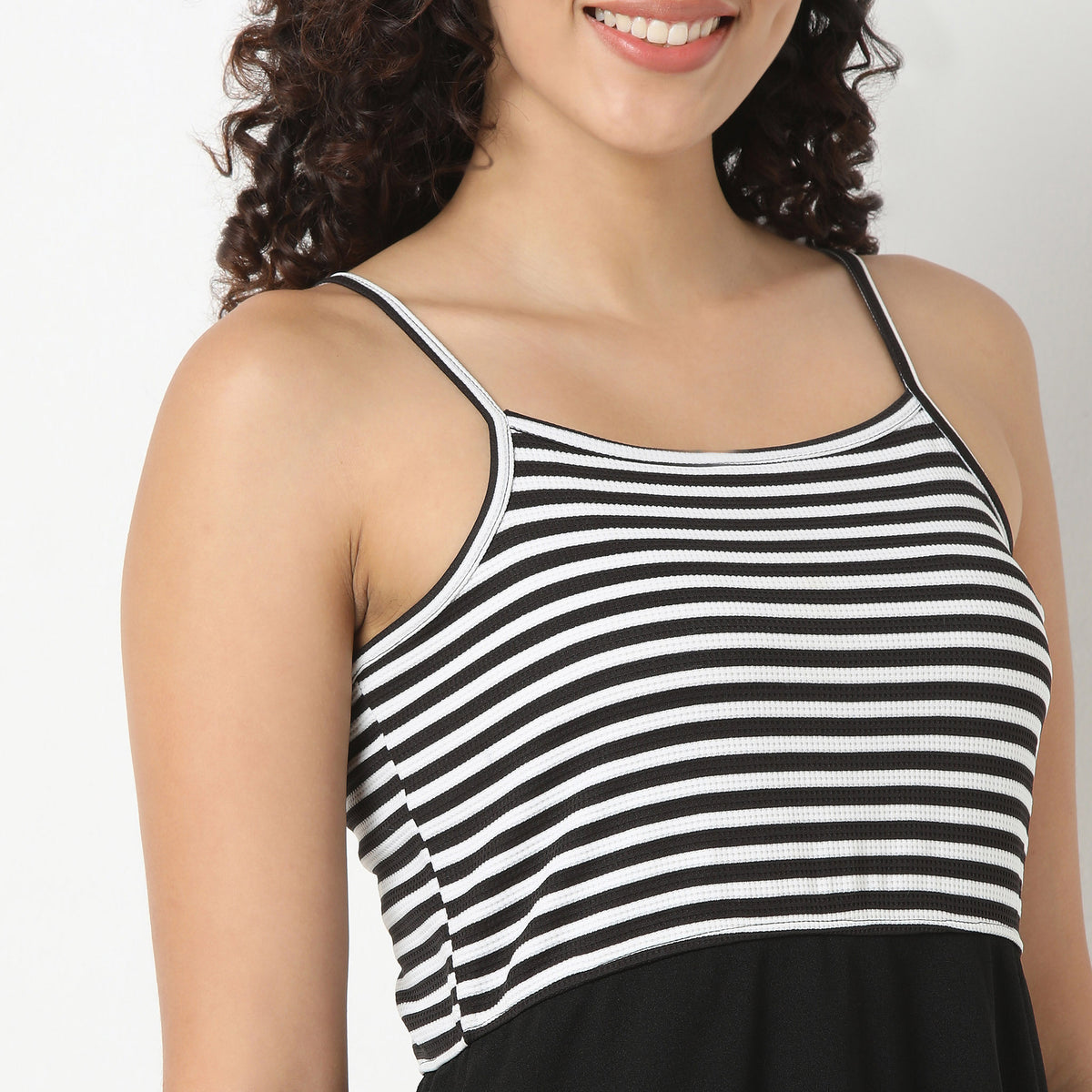 Betty Flared Sleeveless Solid Dress.