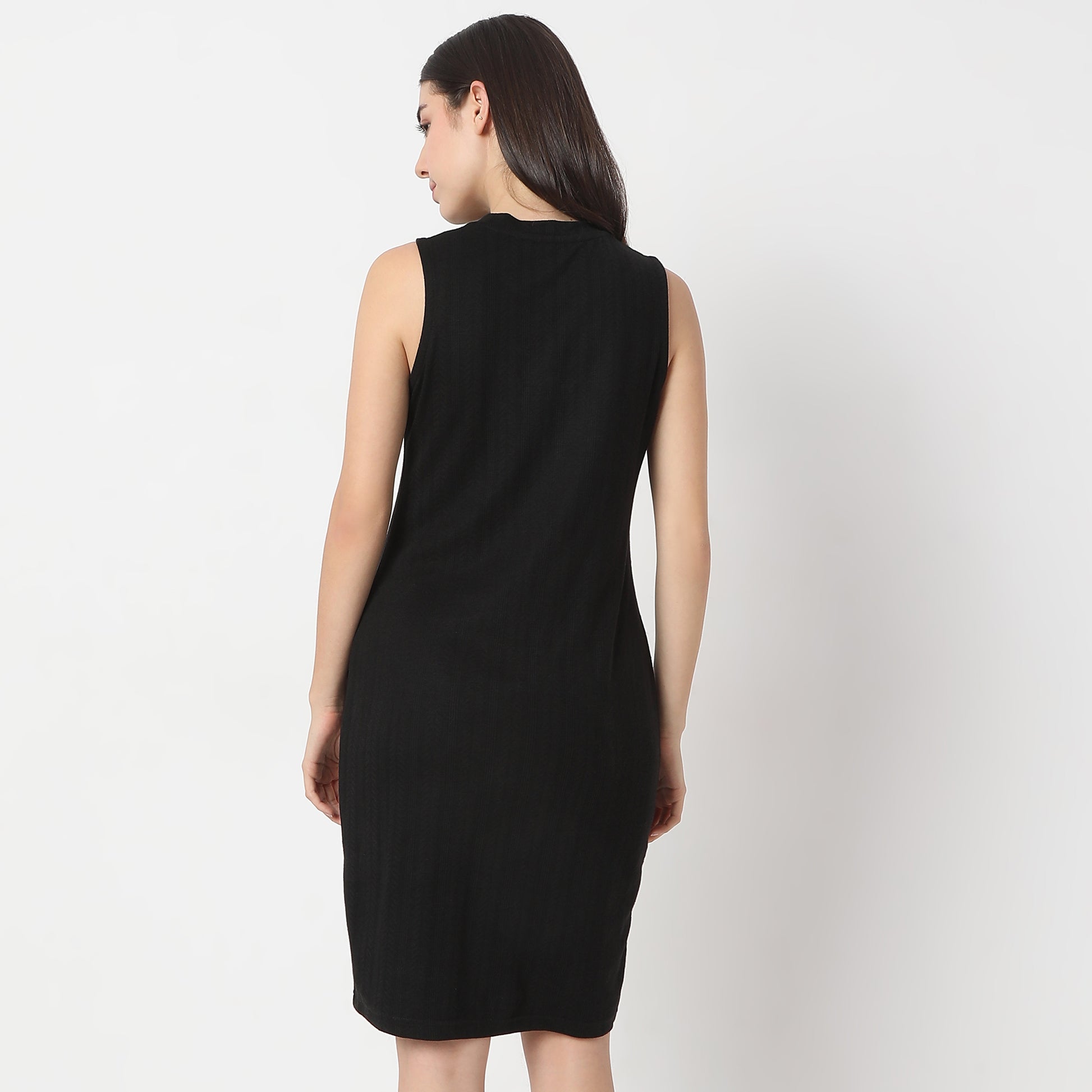 Slim Fit Solid Dress