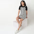 Checkered Cotton Polyester Dress