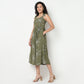 Buy Women Flare Fit Floral Sleeveless Dress  - Style Union