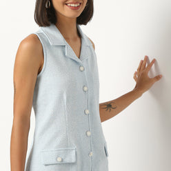 Polyester Cotton Spandex Knee Length Dress