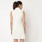 Polyester Cotton Spandex Knee Length Dress