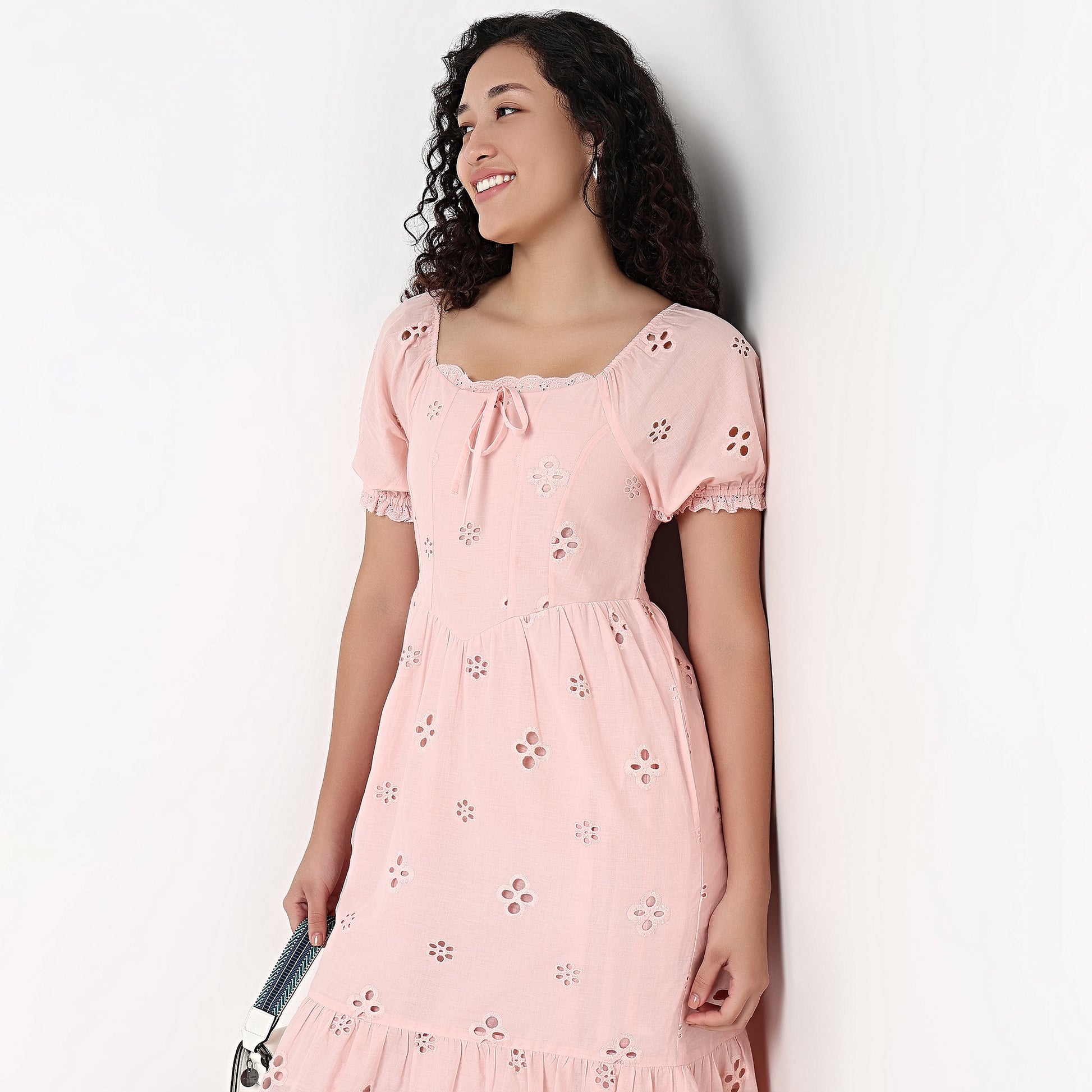 Cotton Maxi Dress With Schfilli