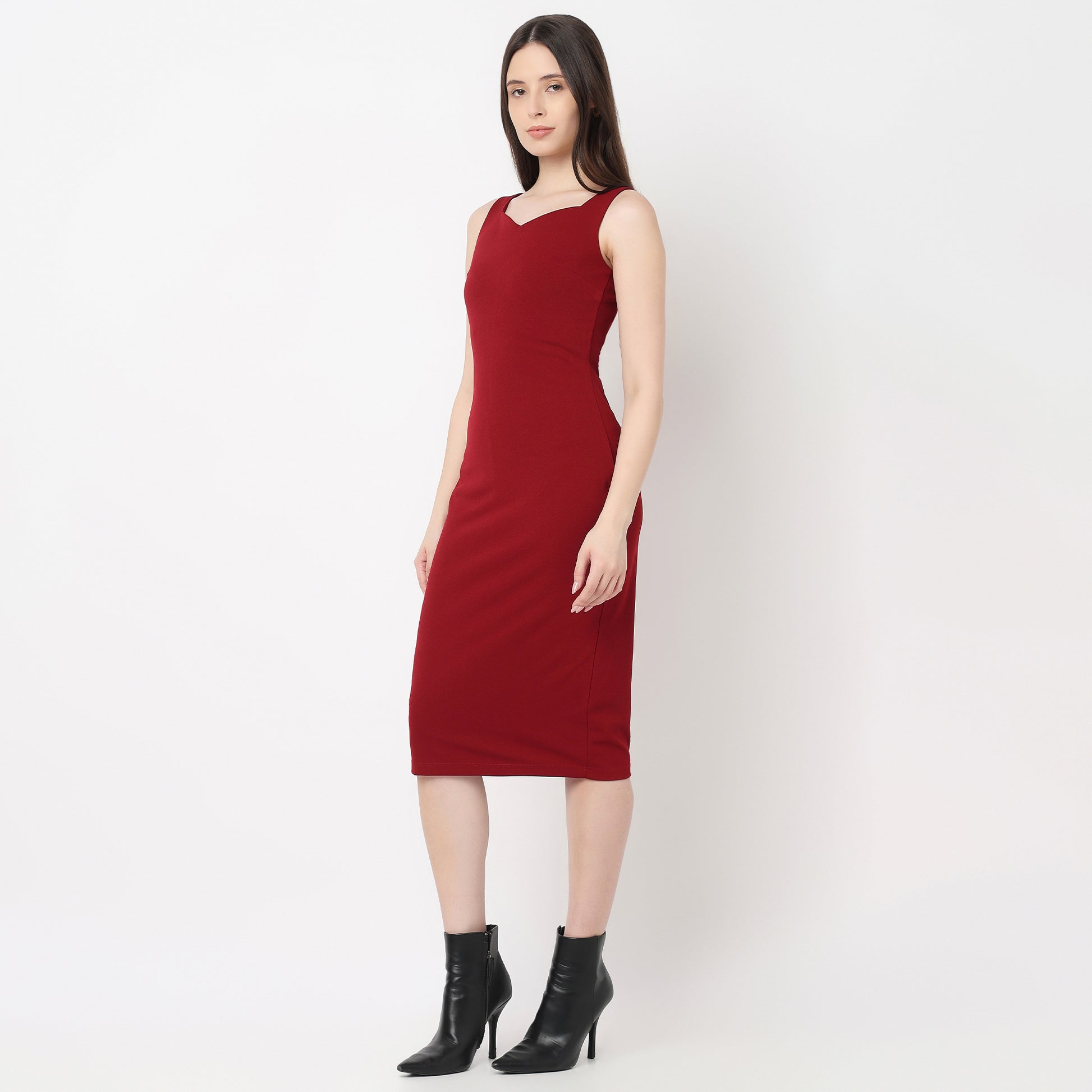 Fitted Betty Dress With Sweetheart Neckline