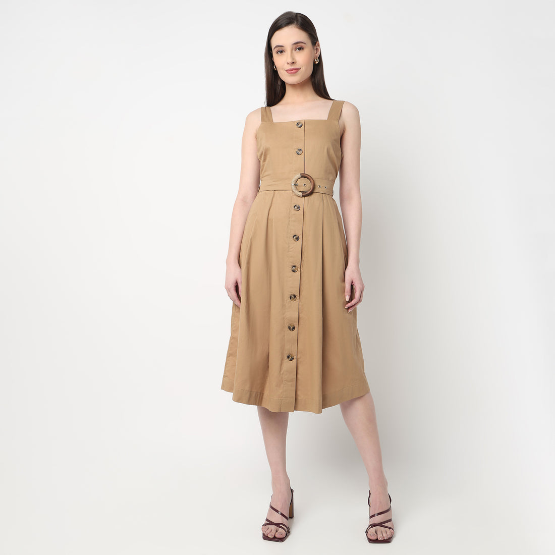 Midi Betty Dress With A Belt