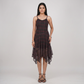 Checkered V-Neck Stappy Dress